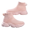 thumbnail image 4 of Willtoo Girls Breathable Athletic Sneakers Lightweight Outdoor Tennis Sock Shoes, 4 of 6
