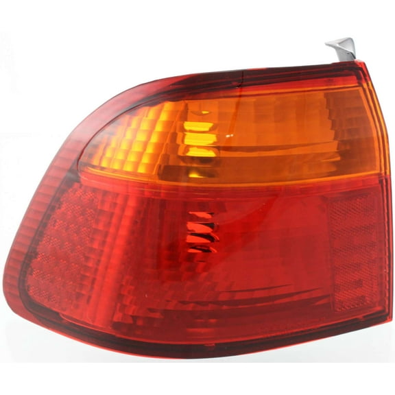 Tail Light Compatible With 1999-2000 Honda Civic Left Driver Side, Outer