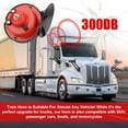 Train Horn for Truck, TSV Super Loud Car Horn, 300DB Waterproof Car Air Electric Snail Single