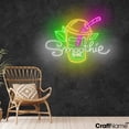 thumbnail image 2 of Craftnamesign Smoothie Bar Neon Light Sign, Smoothies Wall Art, Open Sign For Store Decor, 2 of 5