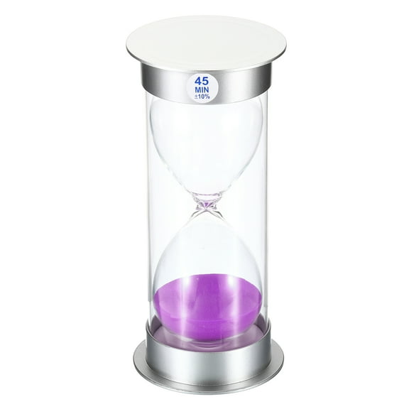 Uxcell 45 Minute Sand Timer, Sandy Clock, Count Down Sand Glass, Purple Sands