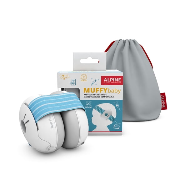 Protección Auditiva Alpine Muffy Baby para Bebés con Bolsa de Almacenamiento