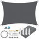 thumbnail image 1 of Toldo de vela parasol impermeable, bloque UV rectangular, refugio solar para jardín al aire libre, Patio, patio trasero, toldo de terraza, pantalla de privacidad, 1 of 4
