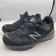 thumbnail image 4 of New Balance 990v5 Mens Size 7 (2E) Black Athletic Casual Walking Shoes M990BK5, 4 of 5