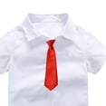 thumbnail image 6 of Fesfesfes Big Boys 2-15 Years Old Outfit Set,Summer Academy Style 4-Piece Suit,Short Sleeve Collared Shirt with Suspenders Tie,Pocketed Shorts Formal Gentleman Kids Clothing, 6 of 6