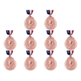 thumbnail image 1 of Medalla Ganador 2 Pulgadas Con Cinta para El Cuello Redonda Fiestas Competiciones (cobre), 1 of 2