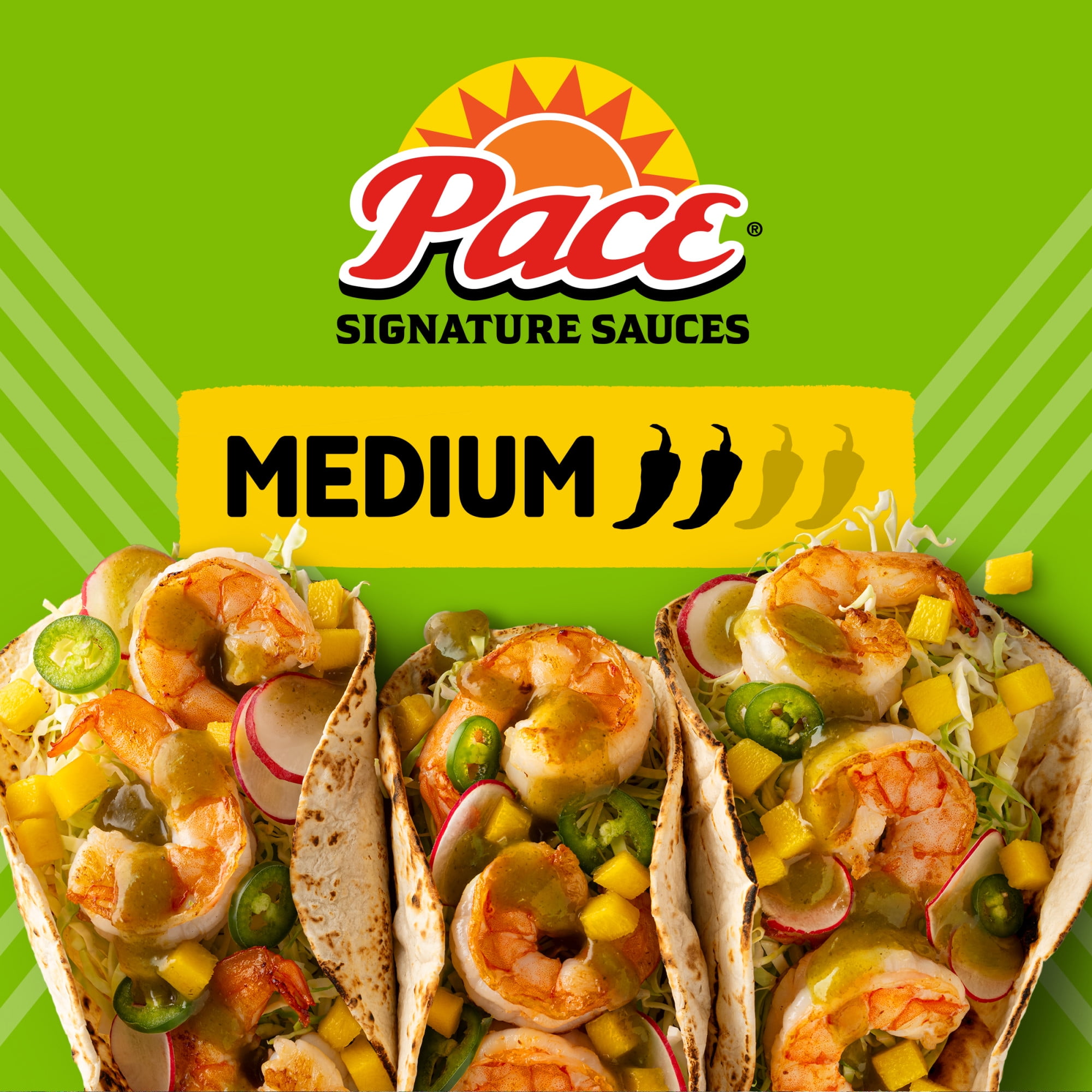 Pace Cilantro Jalapeno Lime Signature Sauce, 10.4 oz Bottle