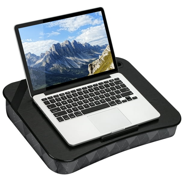 LapGear Designer Lap Desk with Phone Holder and Device Ledge Gray