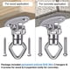 thumbnail image 5 of Swing Hanger, paquete de 2 unidades, con cojinete giratorio de acero inoxidable de 363 kg, 5 of 8