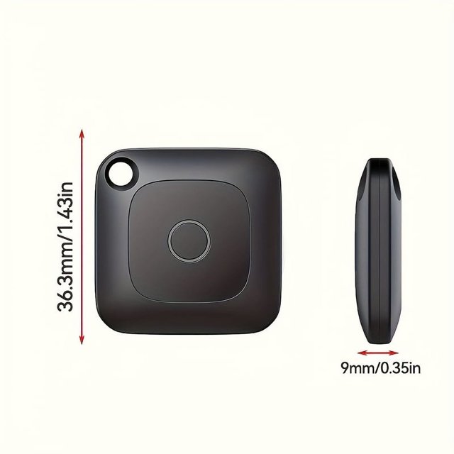 CNKOO 1/4pcs Mini Smart Tracker Key Finder with GPS Anti-Lost Alarm Sensor for IOS Find My App 1.43*0.35 inch Location Tracking for Phone Wallet Keychain Luggage Pet Dog and Cat