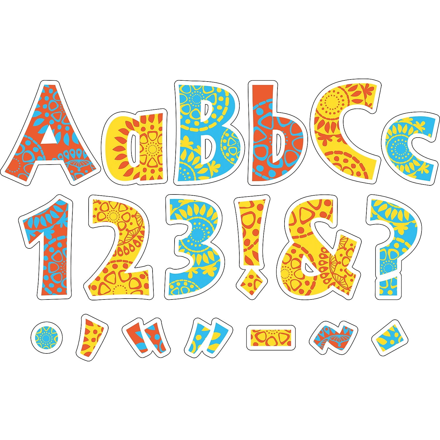 Barker Creek Moroccan 4" Letter Pop-outs - 510 Characters
