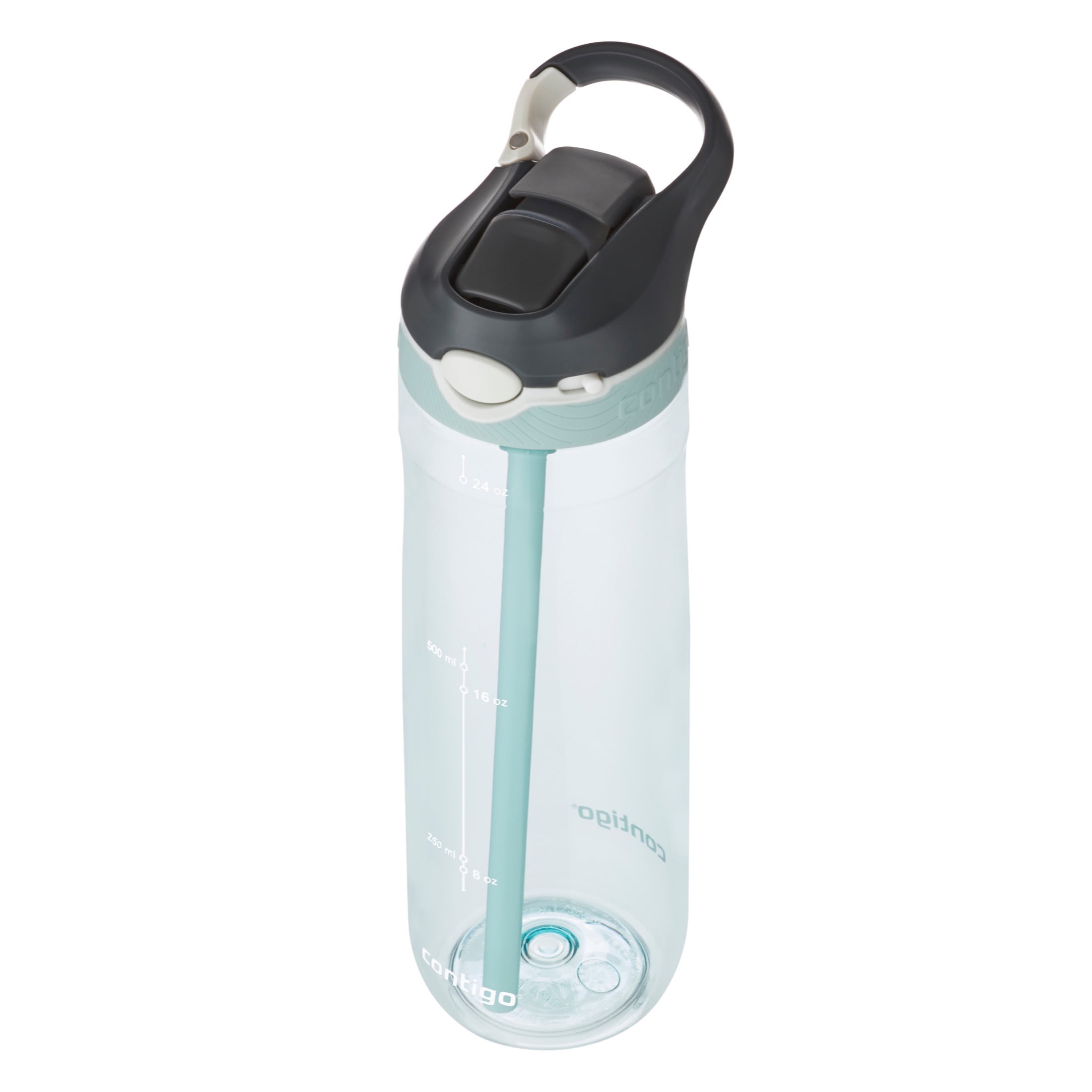 Contigo Ashland Chill 20 oz Silver and Gray Solid Print Stainless Steel Water  Bottle with Straw and Wide Mouth Lid 