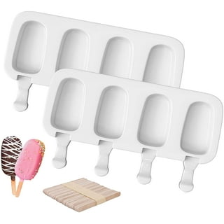 Roofei Popsicle Molds Silicone Ice Pop Molds BPA Free Pack of 2x4