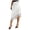 Clear, variant on Women Silk Satin Half Slip Long Skirts Lace Patchwork Elastic Waist Long Skirt Elegant Silky Flowy A Line Midi Skirts (Gold, S)