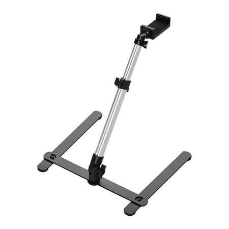 Image of Htovila Photography Copy Stand Tabletop Phone Livestreaming Stand Kit with Adjustable Phone Holder Remote Control Overhead Phone Mount Stand Tabletop Monopod Stand for 5.8-9.3cm Width Smartphones