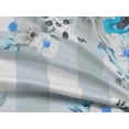 thumbnail image 4 of oneOone Rayon Turquoise Blue Fabric Floral Sewing Craft Projects Fabric Prints By Yard 56 Inch Wide, 4 of 6