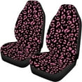 thumbnail image 5 of Pzuqiu Pink Leopard Car Seat Covers Full Set Soft Automotive Cover Accessories Easy to Install Full Wrapping Edge Seat Covers with Anti-Slip Full Backrest Fit for Most Cars and Most Sedans, 5 of 7