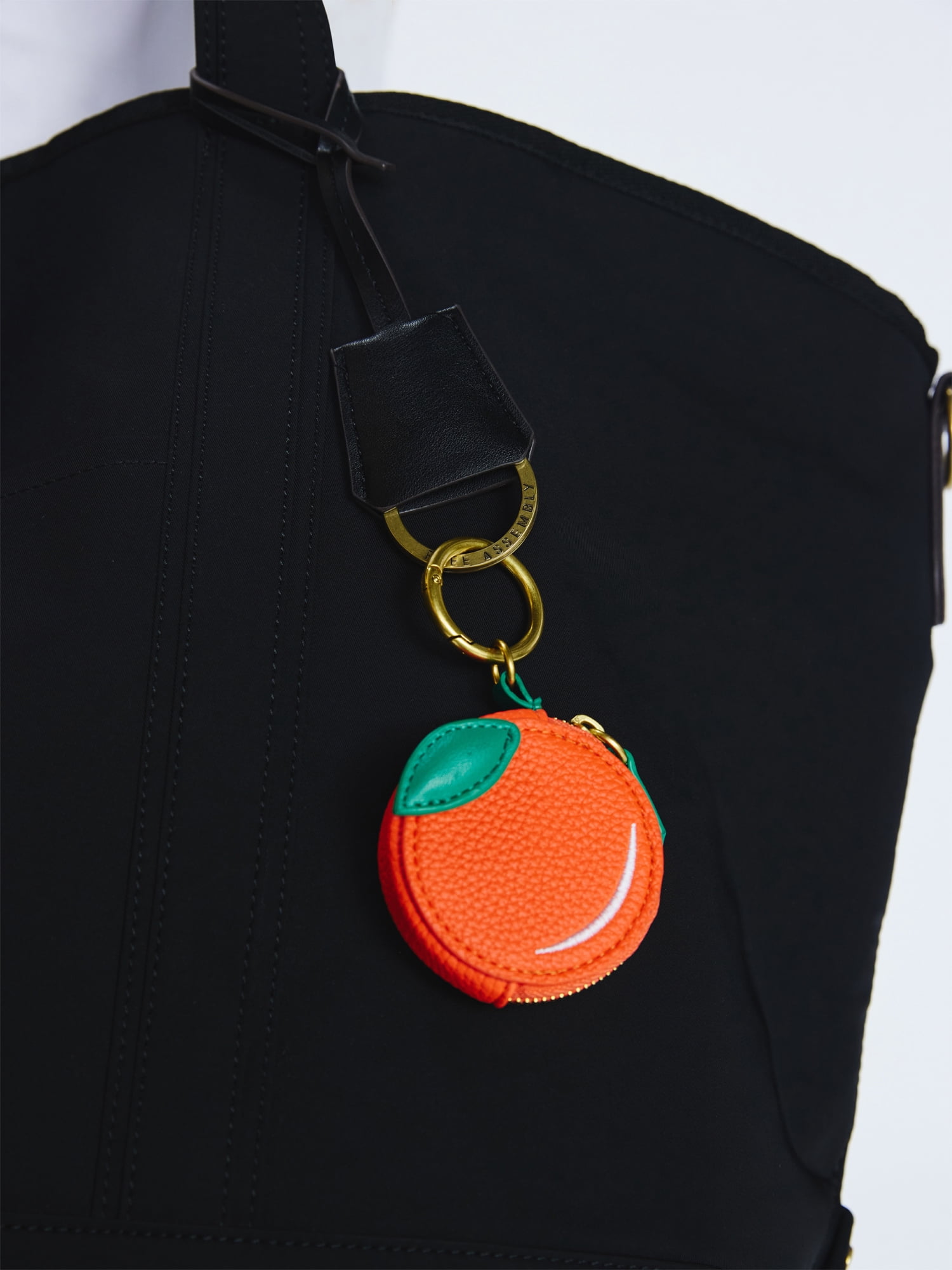 Free Assembly Women's Orange Coin Pouch Handbag Charm