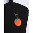 thumbnail image 3 of Free Assembly Women's Orange Coin Pouch Handbag Charm, 3 of 4