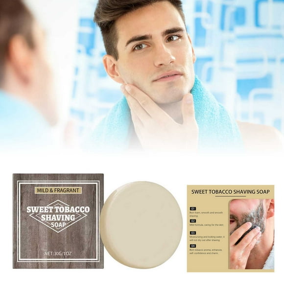 Riforla Revolutionize Your Shaving Routine with Our Exquisite Men's Shaving Soap Your Grooming Game to New Heights! Desktop Ornament Beige