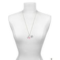 thumbnail image 3 of Delight Jewelry Two-tone 3-D Ghost with Black Crystals - Hot Pink Heart Nurse Strong Zoe Necklace, 3 of 4