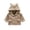 Khaki, variant on Baby Boys Girls Faux Leather Jackets Hooded Infant Kids Sherp𝐚 Fleece-Lined Zip Up Cute Bear Hoodies Winter Coats