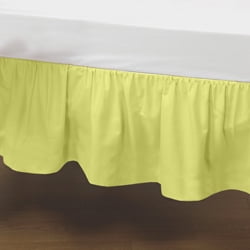 yellow crib skirt