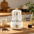 thumbnail image 4 of Electric Health Stewing Cup Mini Ceramic Glass Cooker Health Preservation Pot Multi Function Heating Kettle For Herbal Soup Tea Office Home Kitchen Wellness Cooking Appliance Gift, 4 of 6