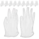 thumbnail image 1 of 10 pares de guantes blancos transpirables para manualidades, ideales para joyería de alto rendimiento., 1 of 6