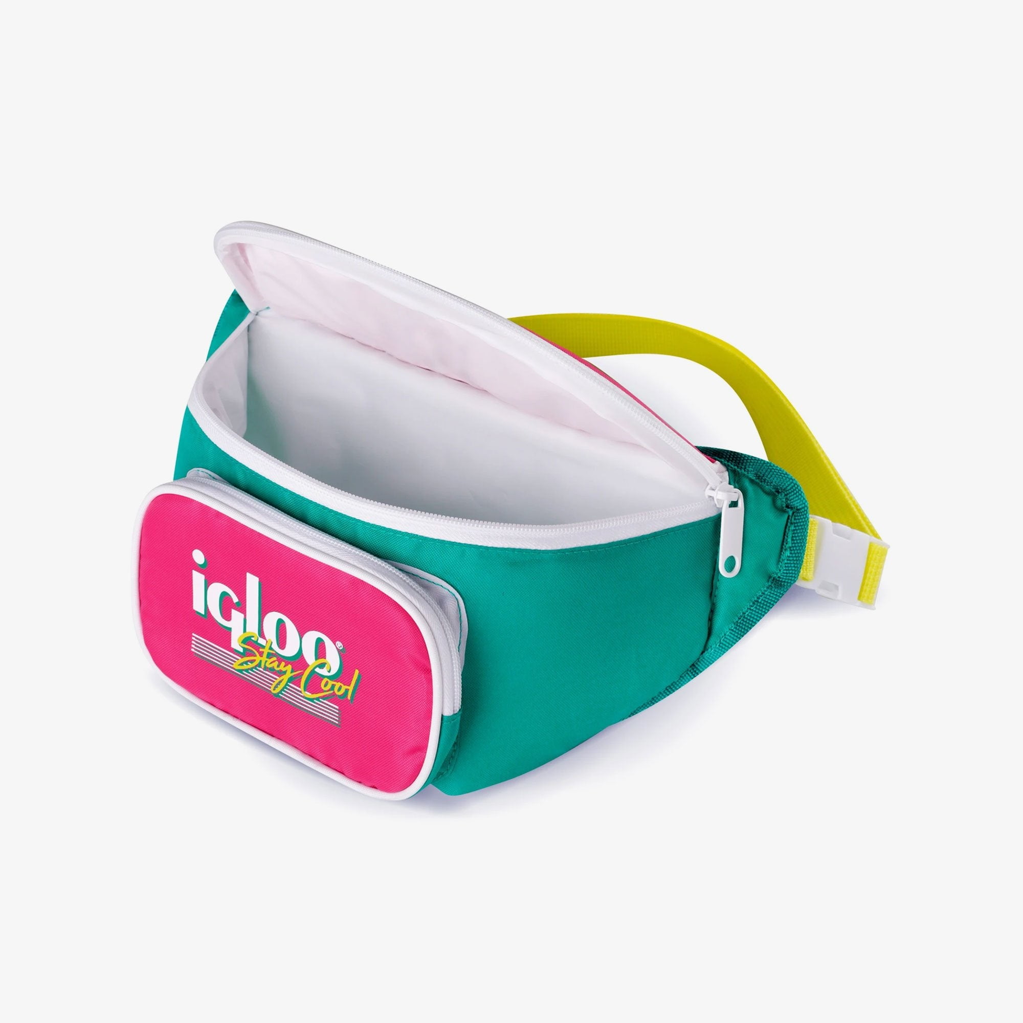 Igloo Retro Collection Leak Proof Insulated Strap Bag Fanny Pack Cooler Green Pink Walmart