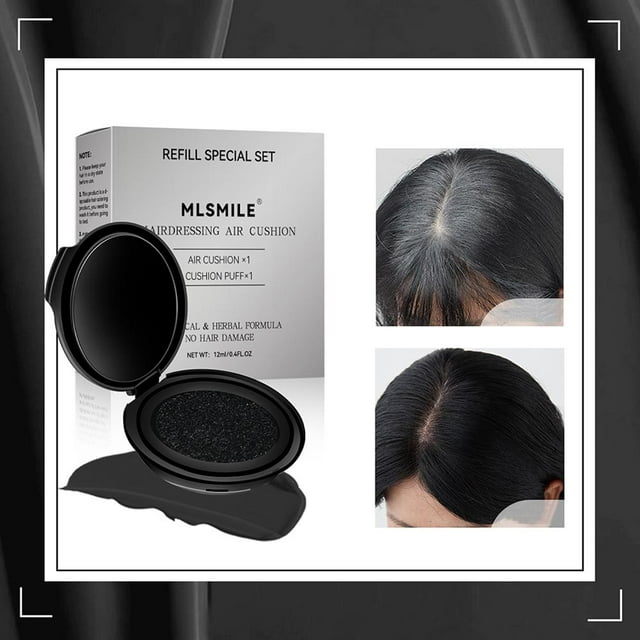 Disposable Hair Dye Touch Up Stick, Quick White Hair & Temple Coverage, Natural Root Concealer for Instant Hair Color Refresh, Black 70g