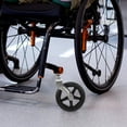 thumbnail image 1 of BESTYASH 1ensemble Roue avant de Fauteuil Roulant avec Roulement et Support de Fourche pour Réparations de Fauteuil Roulant, 1 of 8