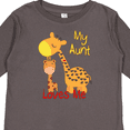 thumbnail image 4 of Inktastic My Aunt Loves Me Giraffe Boys or Girls Long Sleeve Toddler T-Shirt, 4 of 5