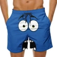 thumbnail image 1 of Pantalones Cortos de Cintura Elástica de los Hombres Casual Divertido Impreso Pantalones Cortos de Natación, Bajos de Playa de Verano Ligeros con Bolsillos, 1 of 5