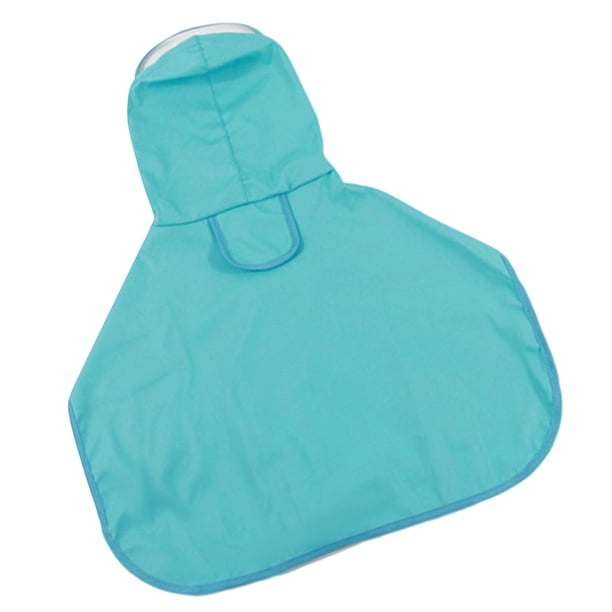 Impermeable para exteriores con ala transparente para mascotas, impermeable para cachorros, chihuahuas y bichones. Azul XXXL