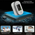 thumbnail image 2 of Finger Pulse Oximeter, Blood Oxygen Saturation Monitor, Lanyard and Batteries Included, 2 of 8