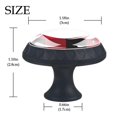 thumbnail image 3 of 4 Pcs Buffalo Plaid Knobs for Kitchen Cabinet Cupboard Dresser Bookcase Drawer Pulls Handles Round Home Decor, 3 of 5