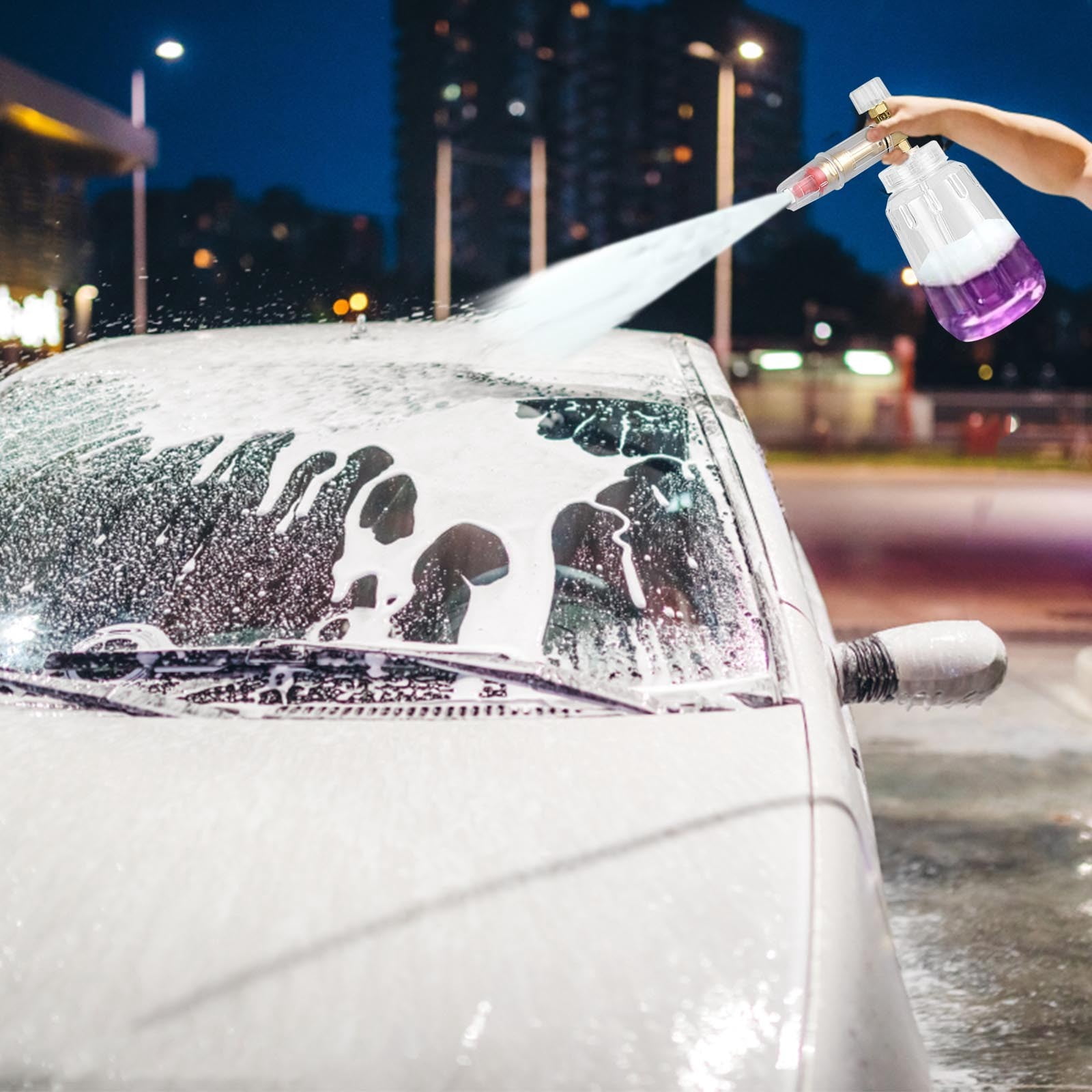 AuroraX Foam Cannon Car Wash Foam Gun Universal High Pressure Professional Adjustable Pressure Washer Accessories