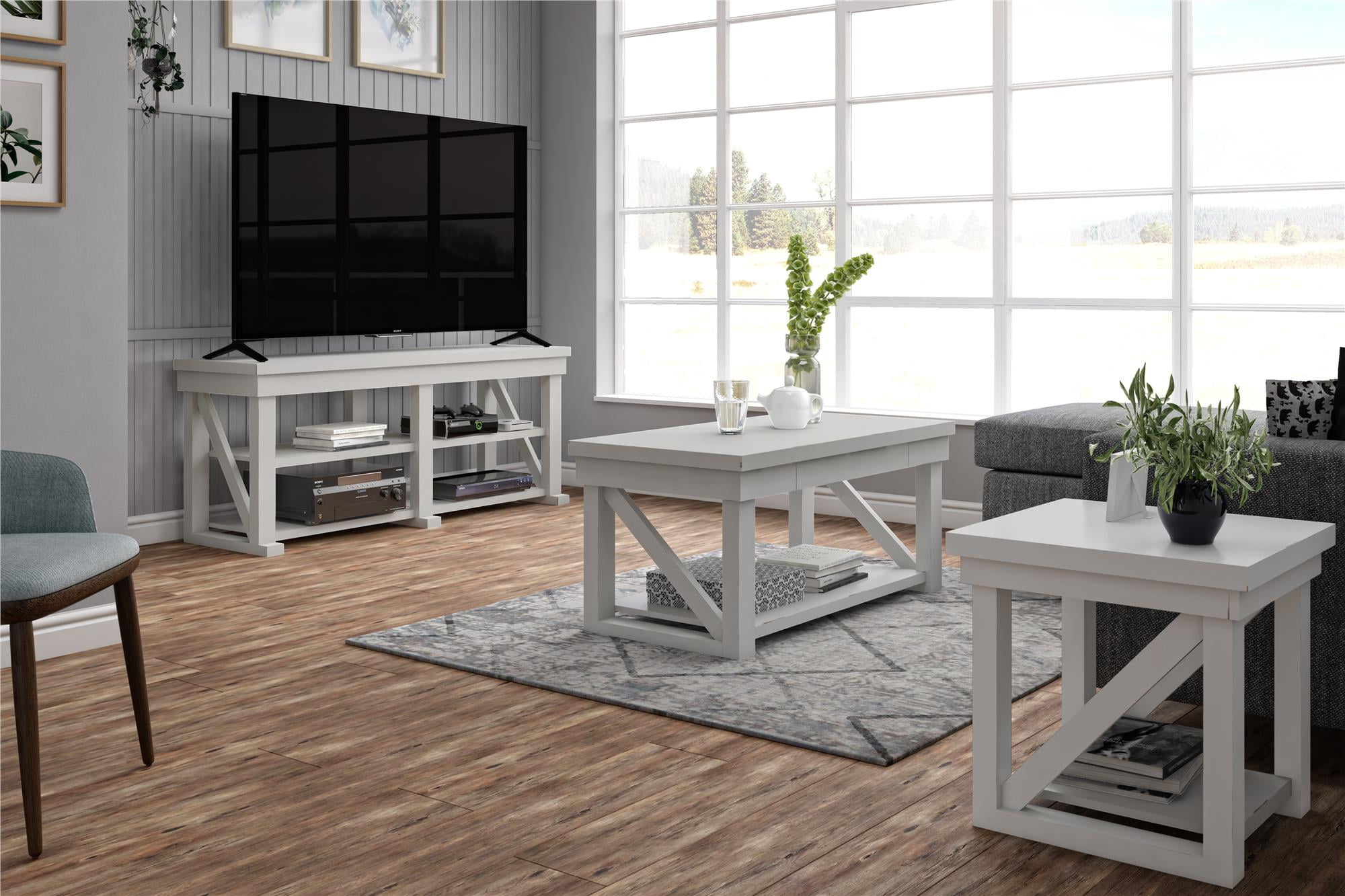 Ameriwood Home Wheaton TV Stand for TVs up to 60", White