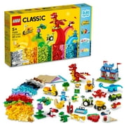 LEGO Classic Build Together 11020 - Creative Building Toy Set, Featuring a Truck, Train, Helicopter, Dinosaurs, Piano, Drums, Guitar, Great Gift for Kids to Play and Be Inspired by LEGO Masters