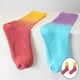 thumbnail image 5 of Calcetines de algodón degradado para mujer, calcetines largos de tubo para exteriores, calcetines de ciclismo para pareja Rojo amarillo, 5 of 9