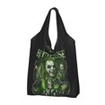thumbnail image 2 of Large Reusable B-Beetlejuice Betelgeuse Bootleg Grocery Bags Recycle Foldable Retro Halloween Flim Shopping Eco-Friendly Bag, 2 of 4