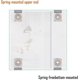 thumbnail image 3 of 27.2x400mm Red 4 Pieces Mirror Spring Clips Mirror Hanger Clips, For Mirror Fixing Hangers Can Support,, 3 of 5