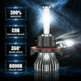 thumbnail image 3 of For Ford Escape 2008-2012 - 4x 6000k White LED Headlight+Fog Light Bulbs Kits, 3 of 10