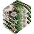 thumbnail image 3 of Cactus Flower Washcloths, Soft and Absorbent Cotton Towel, 2 Pack 12 X 12 Inches Premium Quick Dry Face Towel Wash cloth, 3 of 7