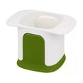 thumbnail image 2 of 6x4 Inch Multifunction Vegetable Chopper with Hand Pressure Dicer and Slicer for Potato Onion Carrot Kitchen Prep Tools White, 2 of 8