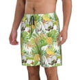 thumbnail image 2 of Disketp Men'S Swim Trunks Hawaiian Breathable Surf Beach Swimsuits Mesh Lining Beach Shorts With Pockets-Gnome And Pineapple, 2 of 9