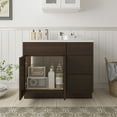 thumbnail image 6 of 39" Freestanding Bathroom Vanity Cabinet without Top in Brown, 6 of 6