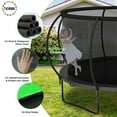 YORIN Trampoline, 12FT Trampoline for Adults and Kids, 1200LBS Trampoline with Enclosure Net
