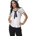 thumbnail image 2 of Women's Sailor Fitted Costume Shirt Medium 8-10, 2 of 2